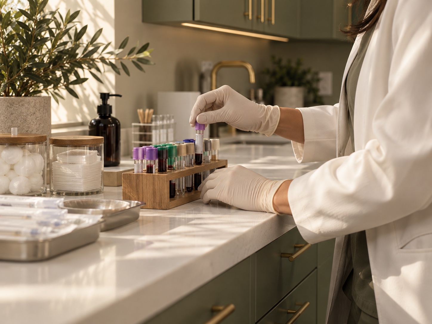 Lab draw at the Quest collection station
